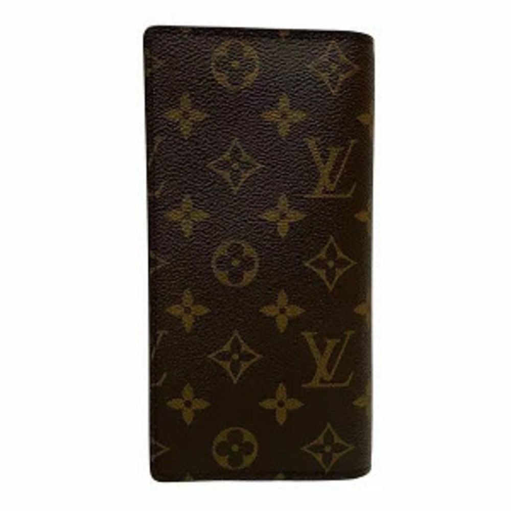 Louis Vuitton Brazza Wallet Long Portefeuille Monogram Brown